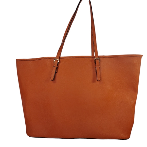 MICHAEL KORS Jet Set Orange Tote Bag Saffiano Leather - Picture 4 of 11